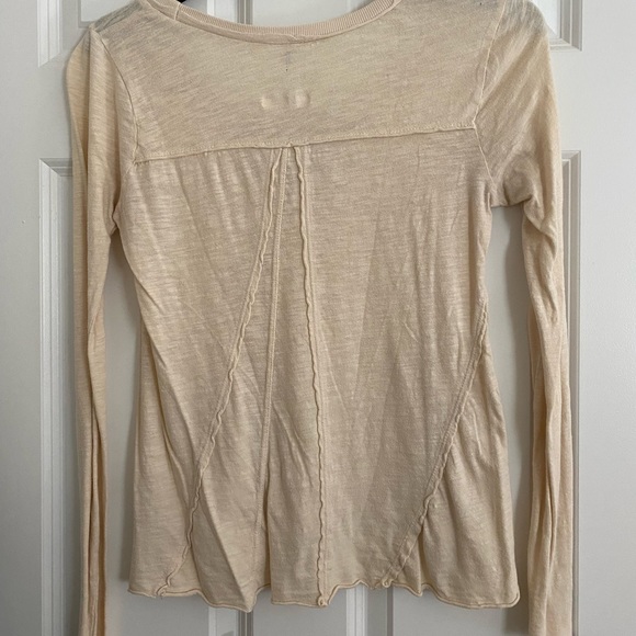 Free People Size XS Long Sleeve with Beaded Detail - Picture 3 of 6